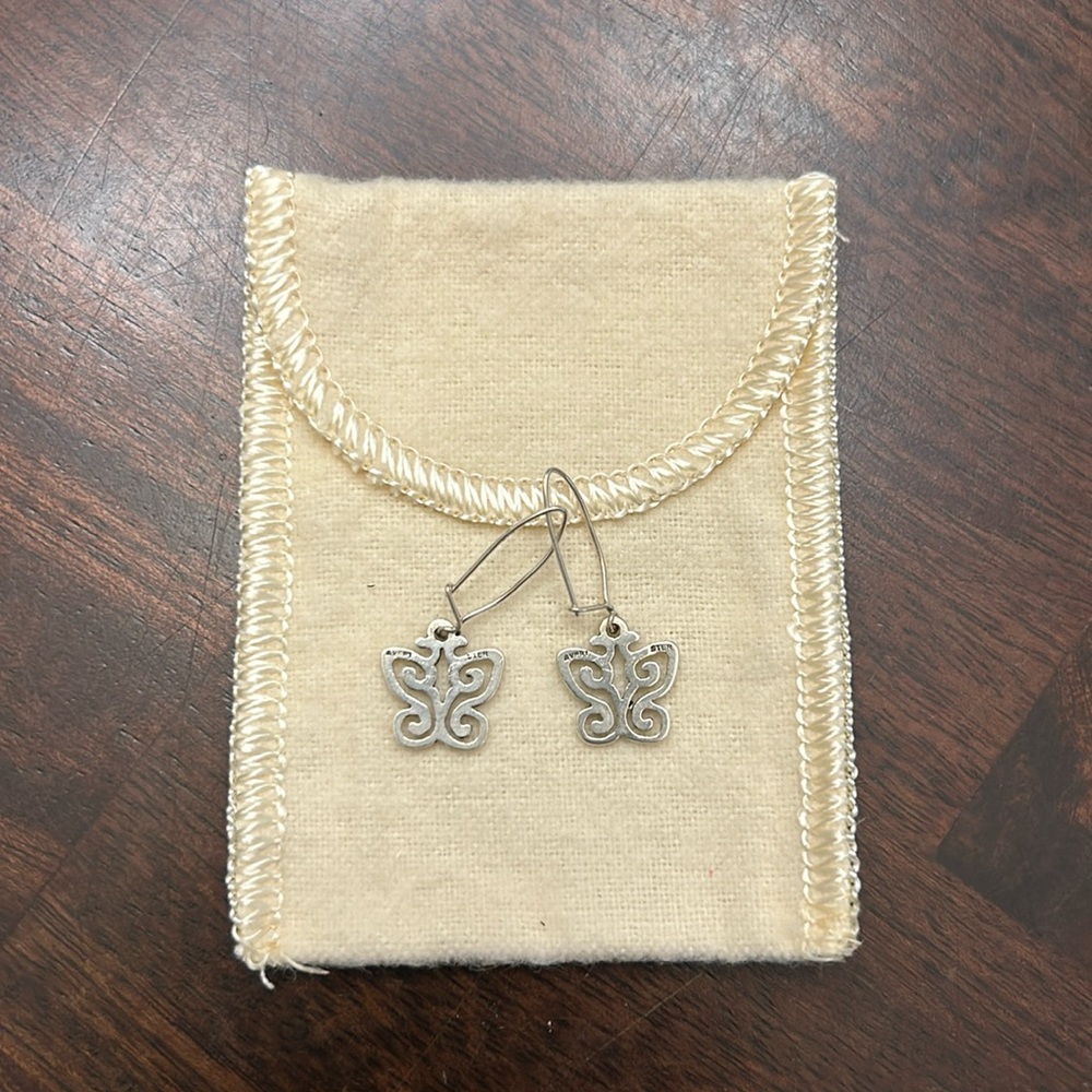 Rare retired James Avery butterfly earrings